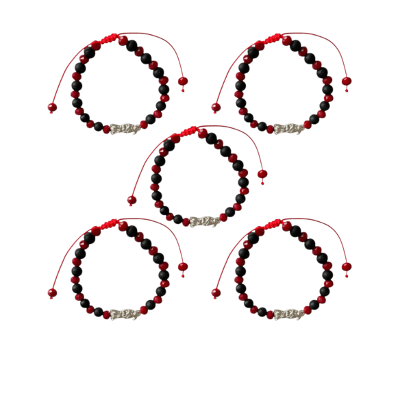 Paquete De 5 Pulseras Santa Muerte