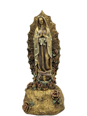 Virgen De Guadalupe Base Piedra 36cm