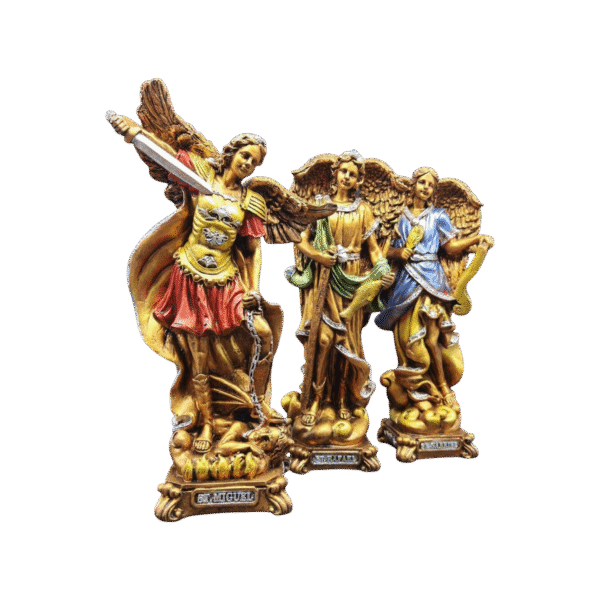 Juego De 3 Arcángeles Miguel, Rafael y Gabriel 24cm (Mayoreo) - Image 2