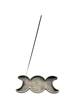 Porta Incienso Del Símbolo De La Triple Luna 16cm