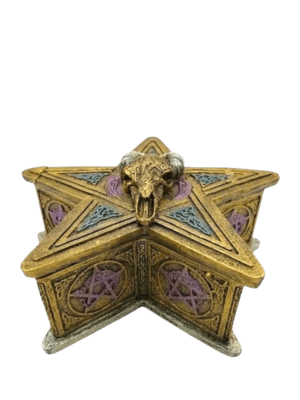 Alhajero Pentagrama Con Baphomet 16cm