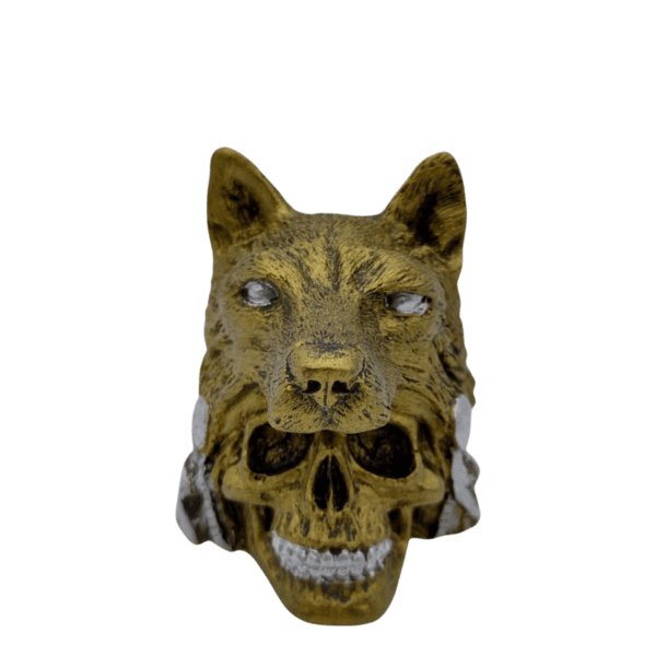 Cráneo Con Penacho De Lobo 8cm (Mayoreo) - Image 2