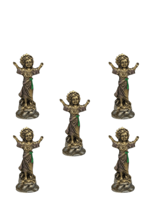 Paquete De 5 Divino Niño Jesús Pulga 8cm