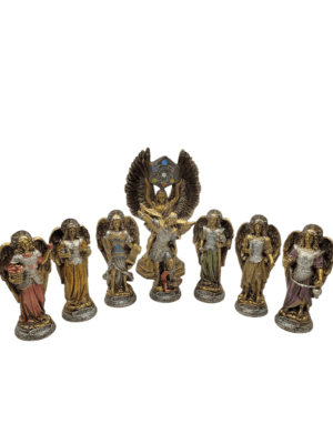 Paquete Metatrón 24cm Y Juego De 7 Arcángeles 15cm