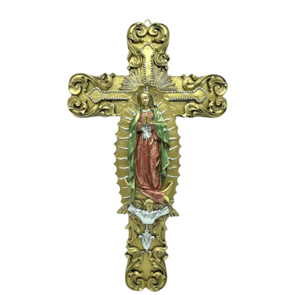 Cruz Con Virgen De Guadalupe 30cm