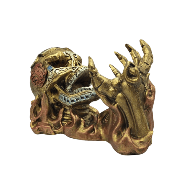 Cráneo Azteca Porta Botella 17cm - Image 2