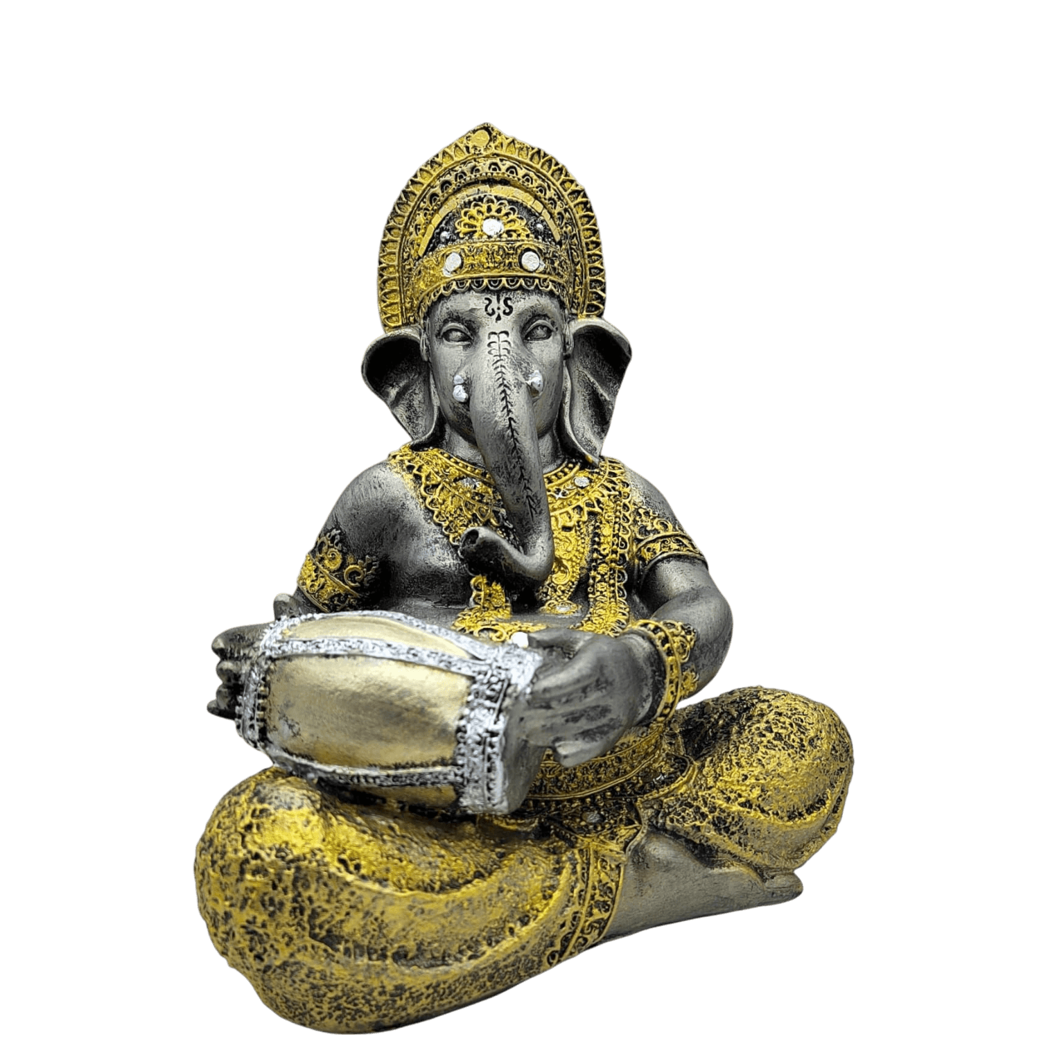 Ganesha Con Tambor (Damaru) 28cm