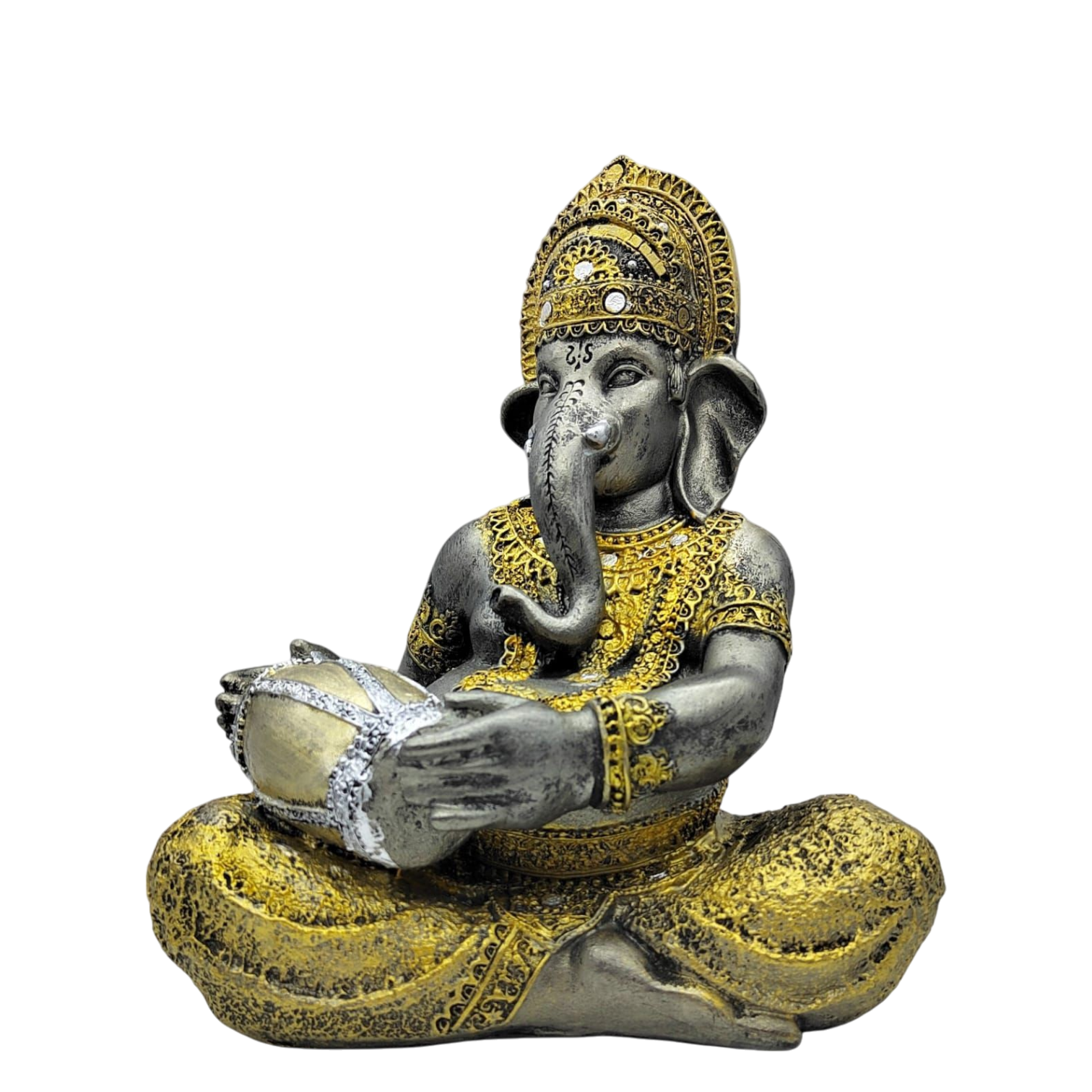 Ganesha Con Tambor (Damaru) 28cm - Image 2