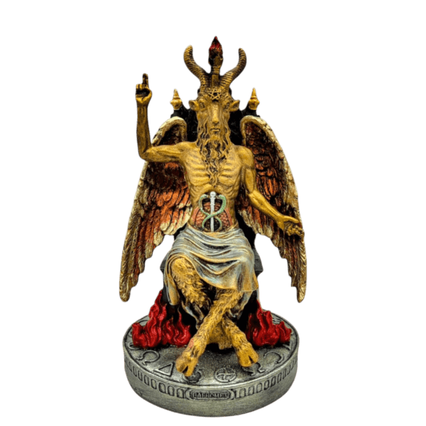 Macho Cabrío "Baphomet En Trono" 24cm