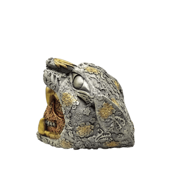 Cráneo Guerrero Jaguar 21cm (Mayoreo) - Image 2