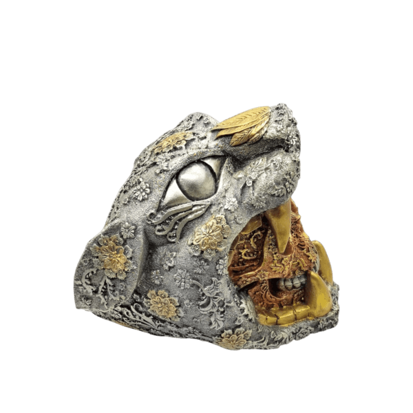 Cráneo Guerrero Jaguar 21cm (Mayoreo) - Image 3