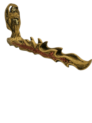 Porta Incienso Santa Muerte De Pie Pescando