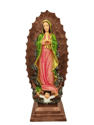 Virgen De Guadalupe Base Cuadrada 40cm