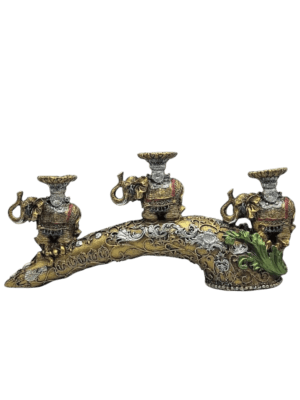 Elefante Hindú Porta Vela 20cm