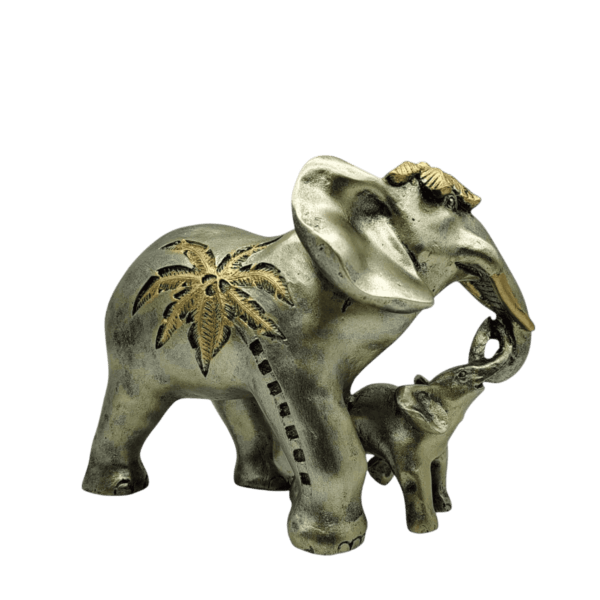 Elefante Palma Con Cría 15cm - Image 3