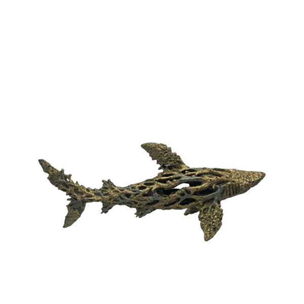 Figura De Coral En Forma De Tiburón 50cm Largo