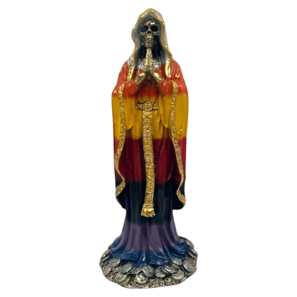 Santa Muerte Manto Estrellado 18cm