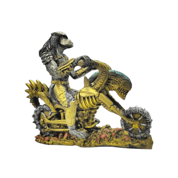 Depredador En Motocicleta Tipo Alien 27cm