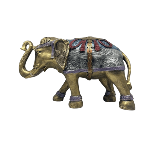 Elefante Con Escudo De Flor 22cm - Image 2