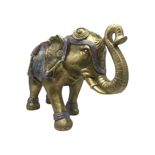 Elefante Con Escudo De Flor 22cm - Image 3