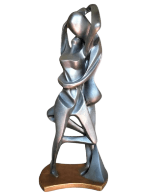 Escultura De Pareja Entrelazada (Feng Shui) 55cm