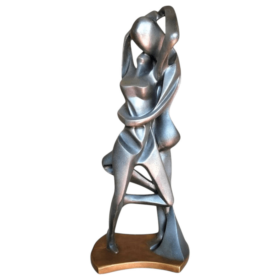 Escultura De Pareja Entrelazada (Feng Shui) 55cm