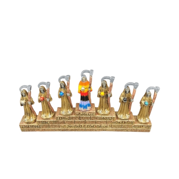 Las Siete Potencias De La Santa Muerte 17cm - Image 3
