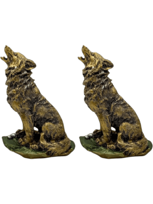 Paquete De 2 Figuras De Perro Sentado 15cm