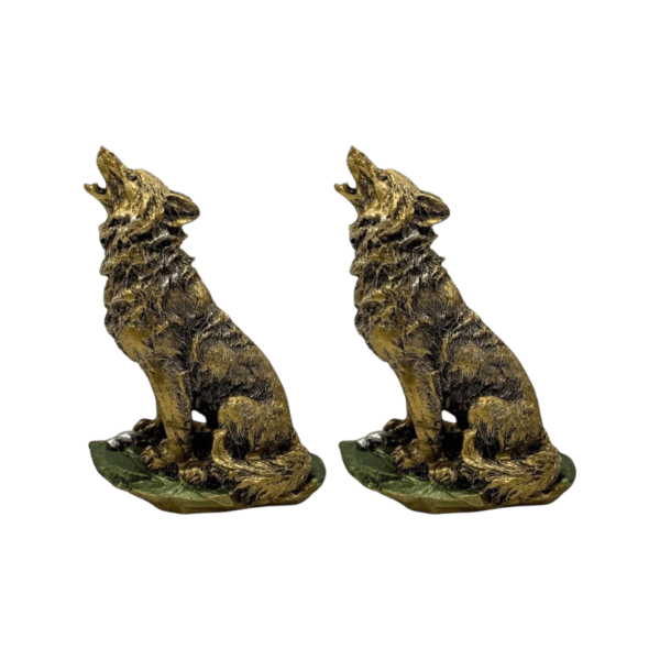 Paquete De 2 Figuras De Perro Sentado 15cm