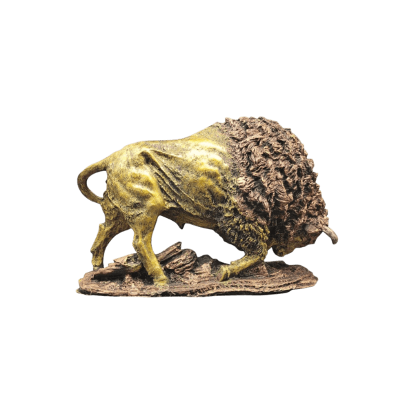 Escultura De Bisonte 29cm - Image 3
