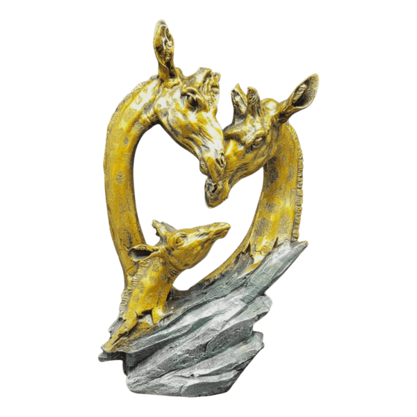 Escultura Familiar De Jirafas 28cm