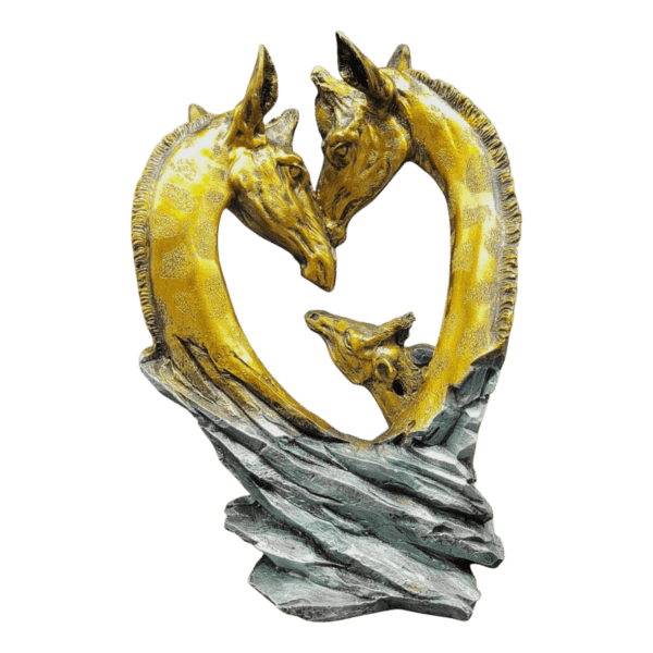 Escultura Familiar De Jirafas 28cm - Image 4
