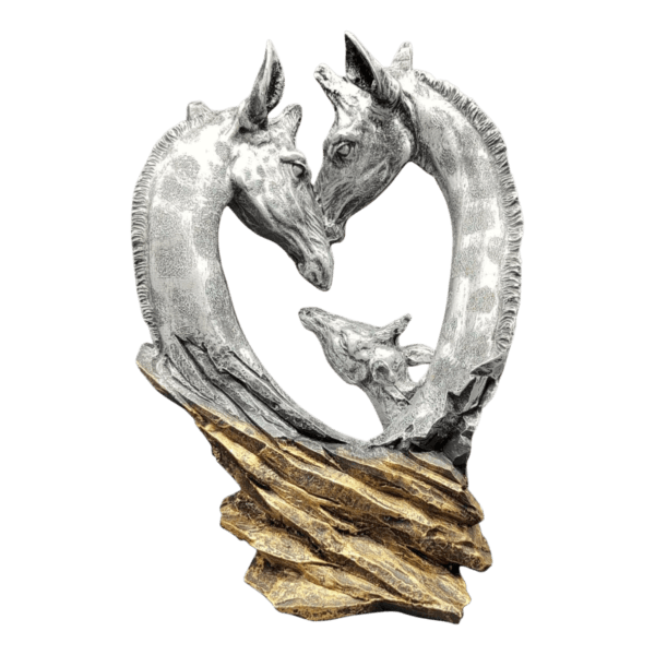 Escultura Familiar De Jirafas 28cm - Image 5