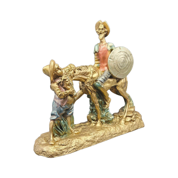 Quijote Con Sancho A Caballo Grande 30cm - Image 2