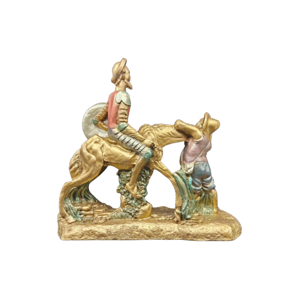 Quijote Con Sancho A Caballo Grande 30cm - Image 5