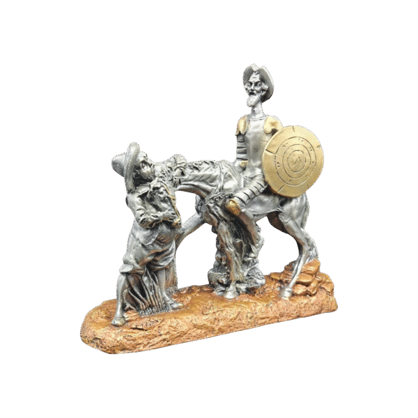 Quijote Con Sancho A Caballo Grande 30cm - Image 3