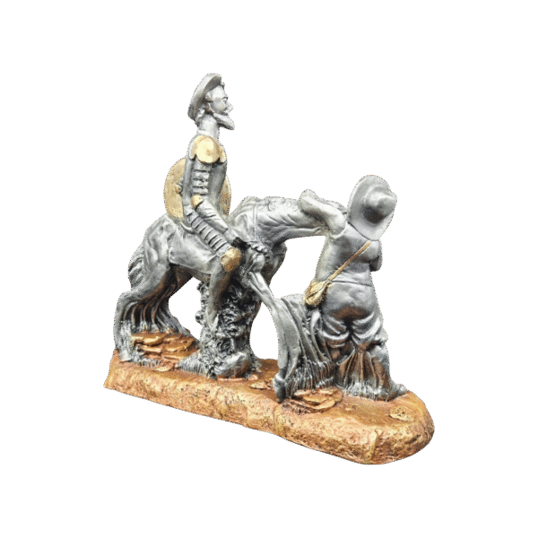 Quijote Con Sancho A Caballo Grande 30cm - Image 6