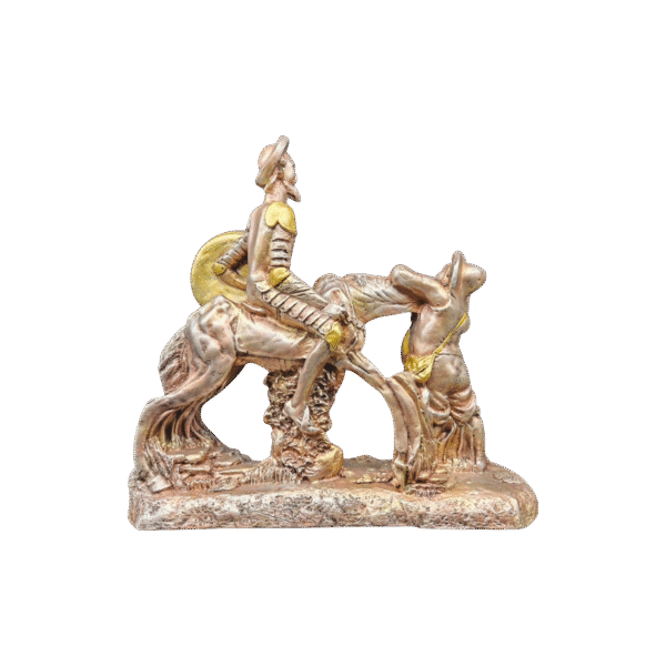 Quijote Con Sancho A Caballo Grande 30cm - Image 7