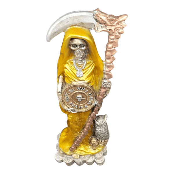 Santa Muerte Con Hoz Y Reloj 38cm - Image 2