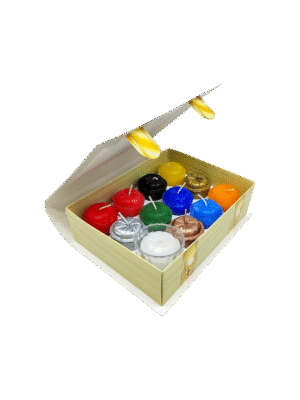 Set De 12 Veladoras De Fe Y Devoción