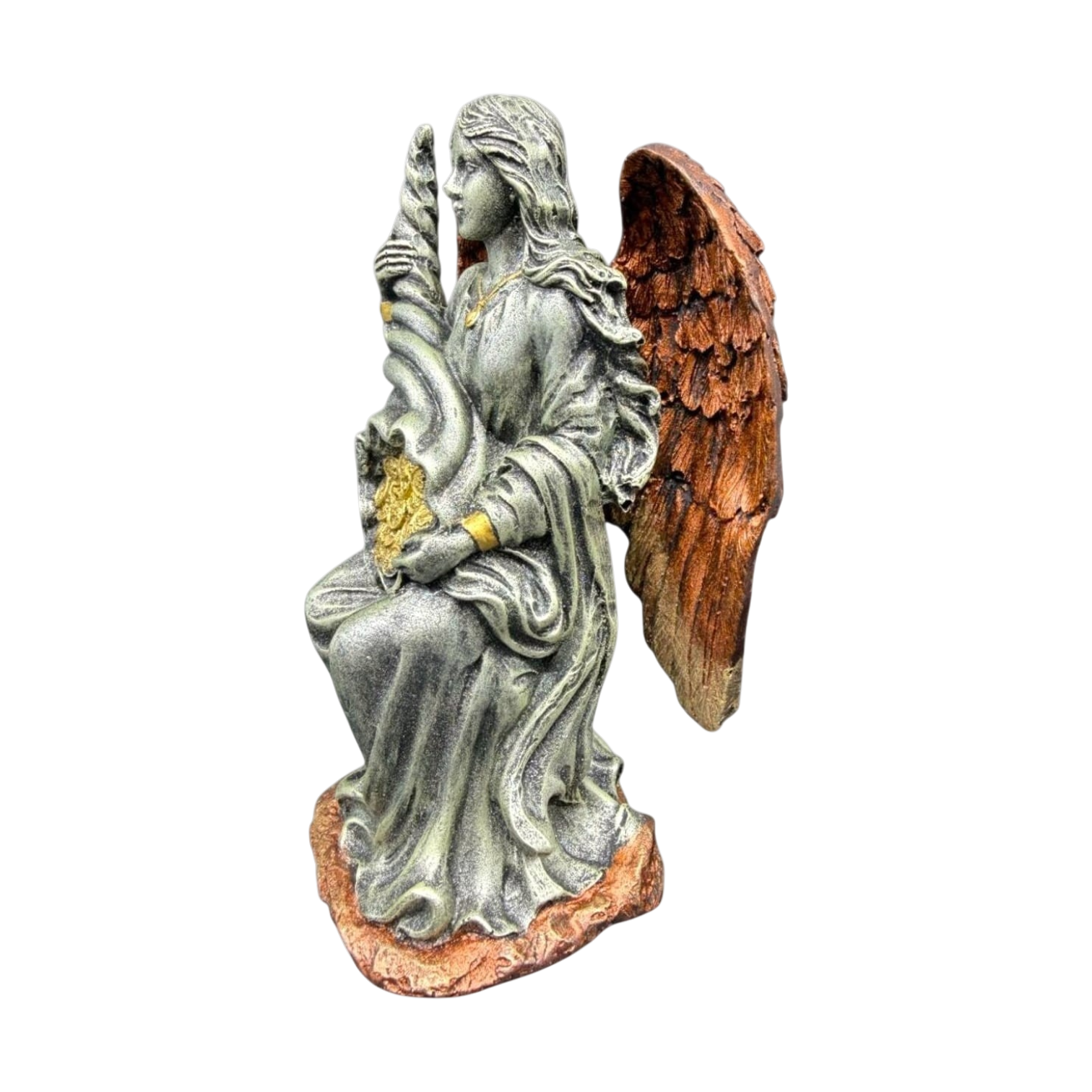 Ángel Sentado Con Cuerno De La Abundancia 18cm - Image 5